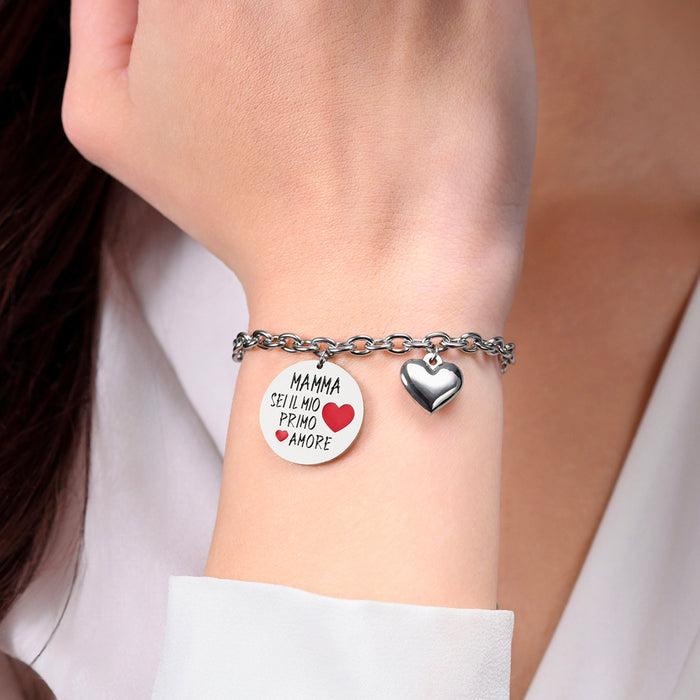 BRACELET ACIER FEMME MOM