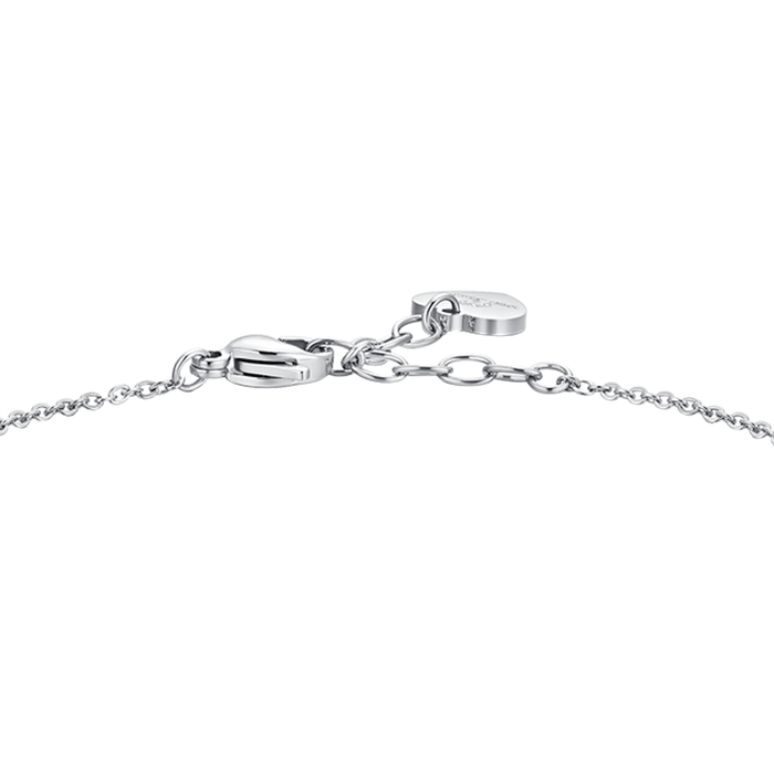 BRACCIALE DONNA IN ACCIAIO QUADRIFOGLI E ZIRCONI