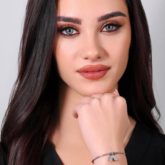 WOMEN'S STEEL BRACELET WITH RAINBOW