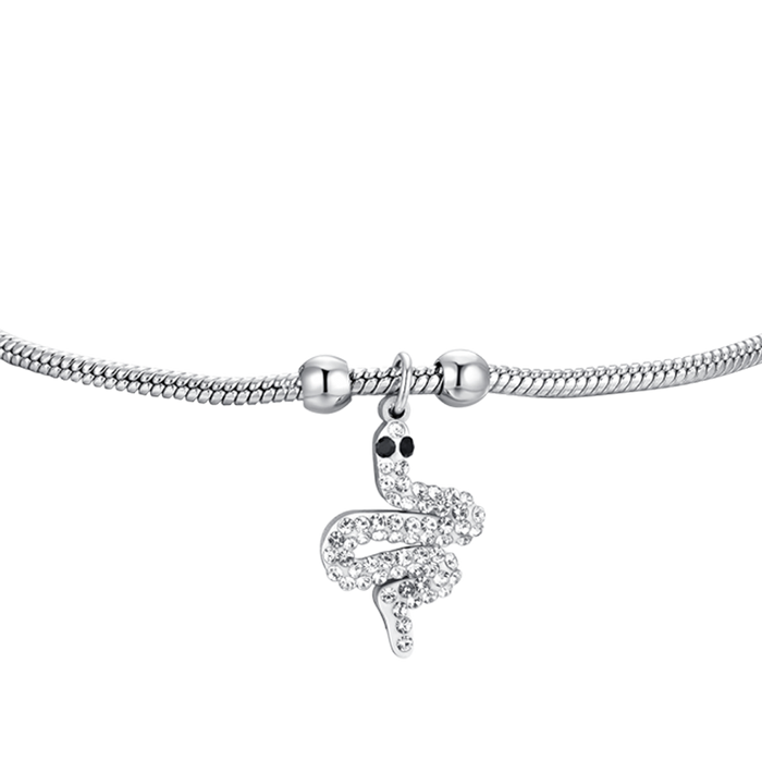 WOMEN'S STEEL BRACELET WITH SNAKE