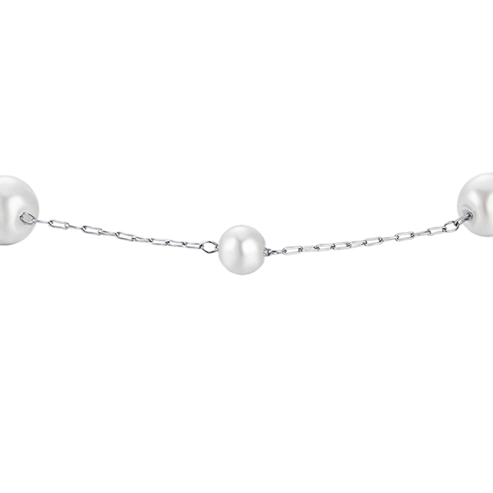 BRACCIALE DONNA IN ACCIAIO CON PERLE