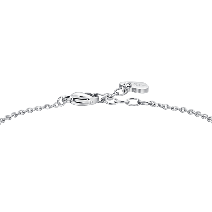 BRACCIALE DONNA IN ACCIAIO CRISTALLI BIANCHI
