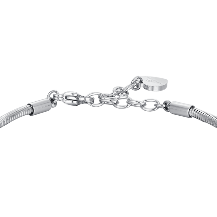 BRACELET FEMME EN ACIER CROIX ET CRISTAUX
