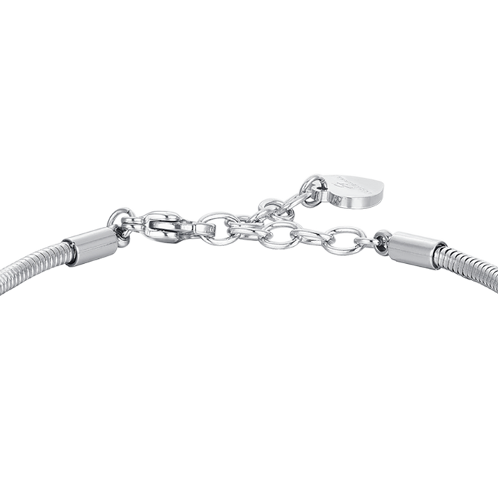 WOMEN'S BRACELET IN STEEL, BAG AND CRYSTALS