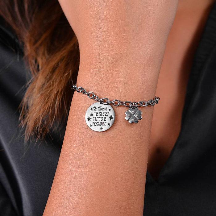 BRACELET EN ACIER POUR FEMME CROYEZ EN VOUS