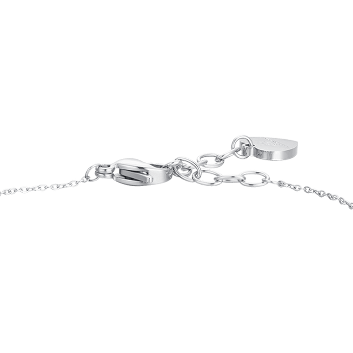 BRACELET FEMME EN ACIER AVEC PERLES ET NŒUD