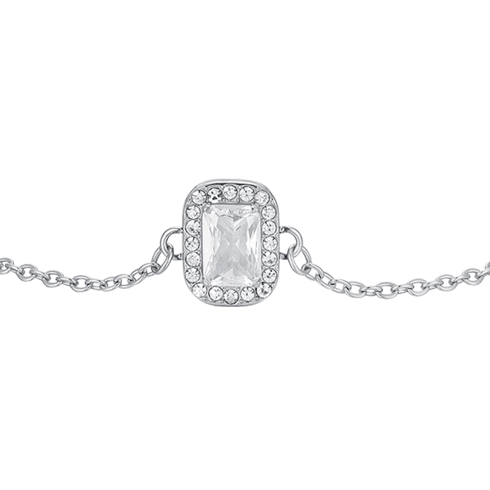 BRACELET FEMME EN ACIER AVEC CRISTAUX ET ZIRCON