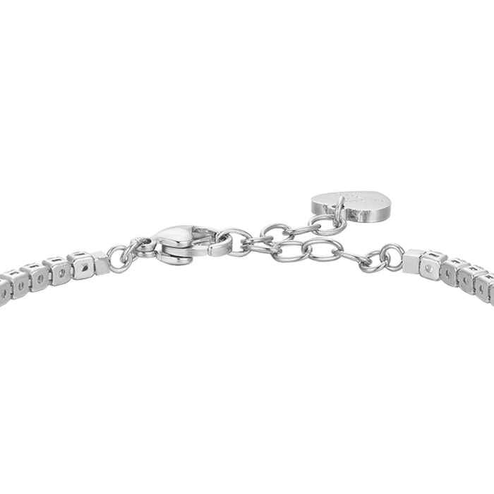 BRACELET DE TENNIS FEMME EN ACIER, CRISTAUX ET ZIRCON