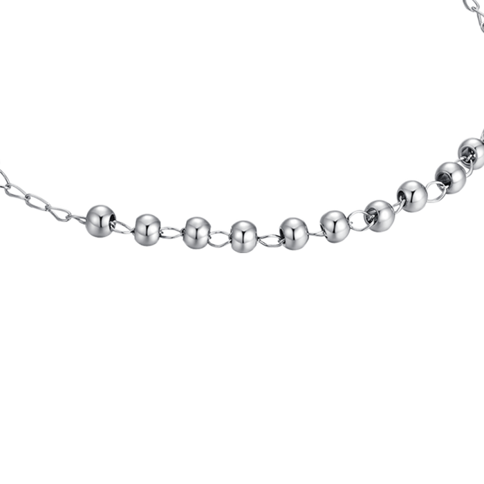 BRACCIALE DONNA ROSARIO IN ACCIAIO