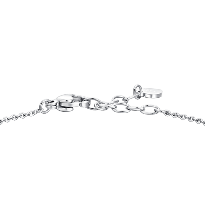 BRACCIALE DONNA IN ACCIAIO CON ZIRCONI VERDE E BIANCHI