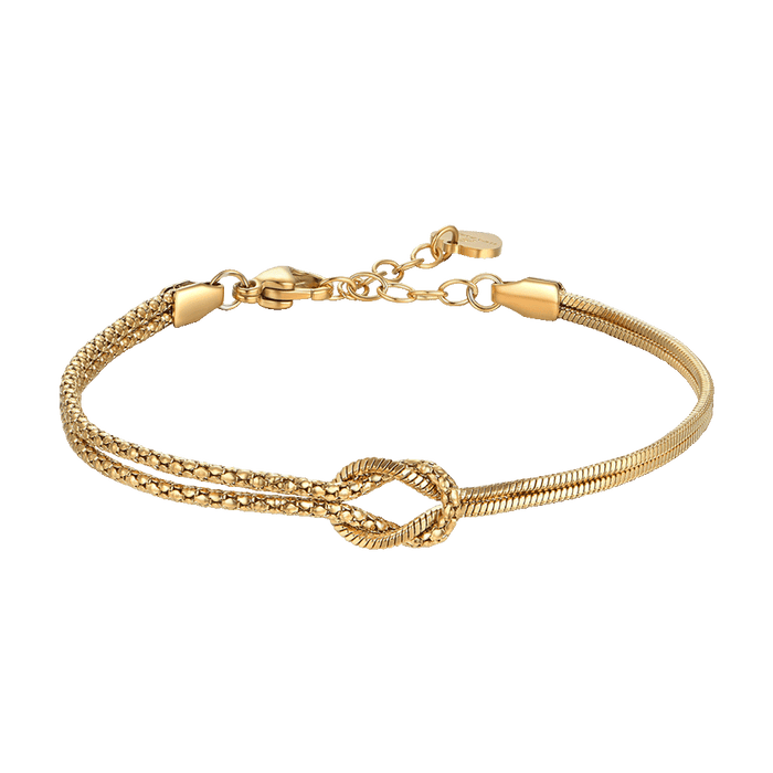 BRACCIALE DONNA IN ACCIAIO IP GOLD CON NODO