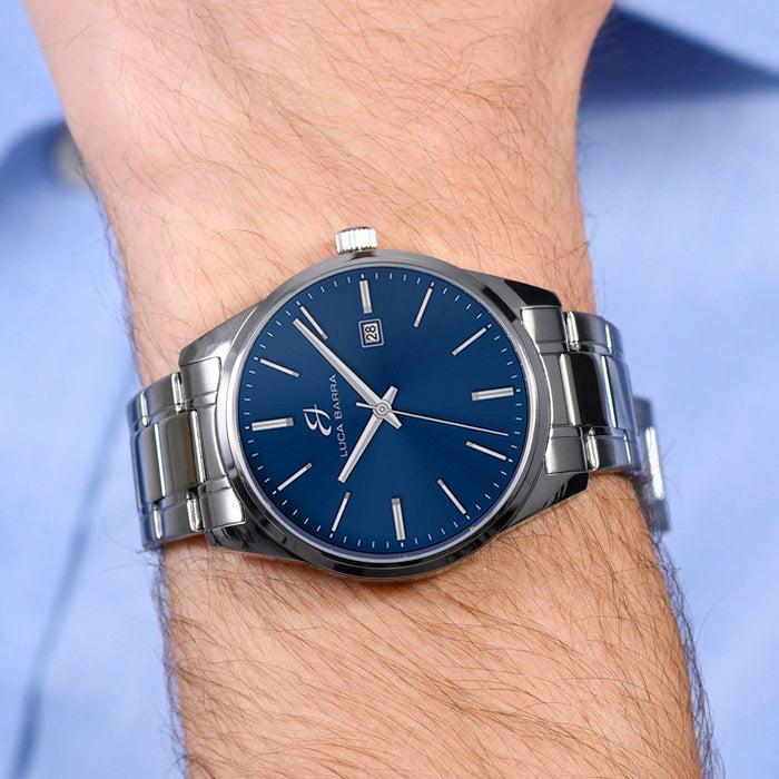 MEN'S STEEL WATCH BLUE DIAL