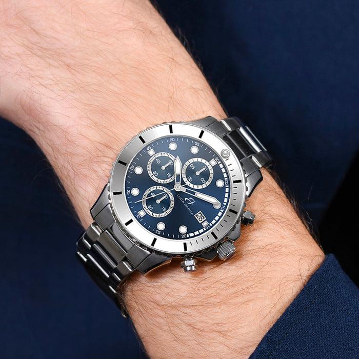 OROLOGIO UOMO IN ACCIAIO QUADRANTE BLU