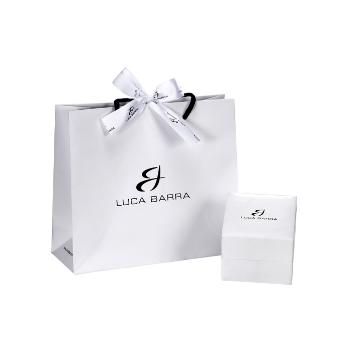 WOMEN'S STEEL WATCH WITH WHITE CRYSTALS BEZEL