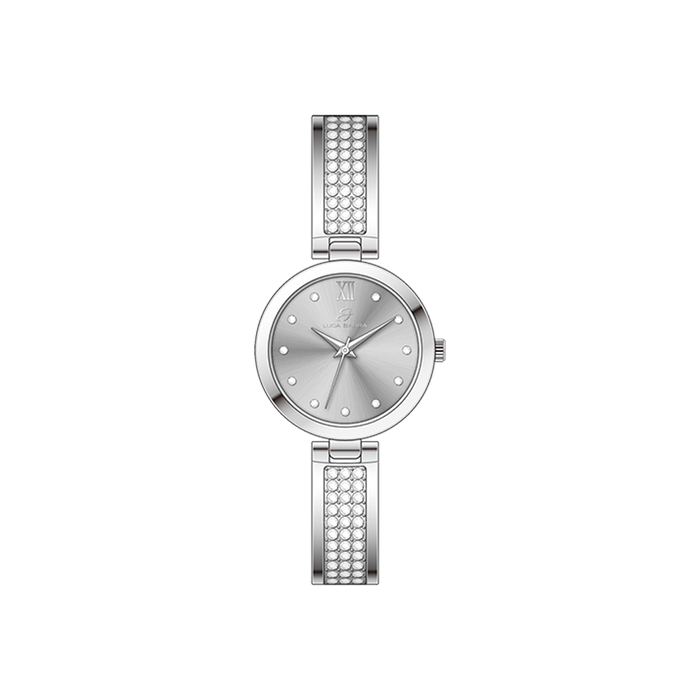 OROLOGIO DONNA IN ACCIAIO CRISTALLI E QUADRANTE GRIGIO