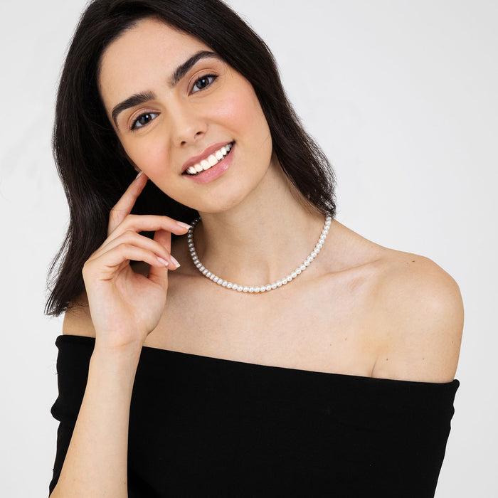 WOMEN'S WHITE PEARL NECKLACE