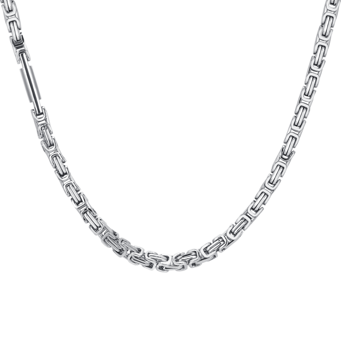 MEN'S STEEL NECKLACE WITH ELEMENT