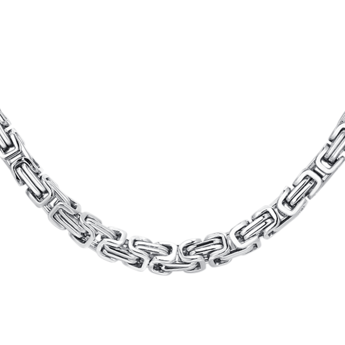 MEN'S NECKLACE IN STEEL ELEMENT IP ROSE