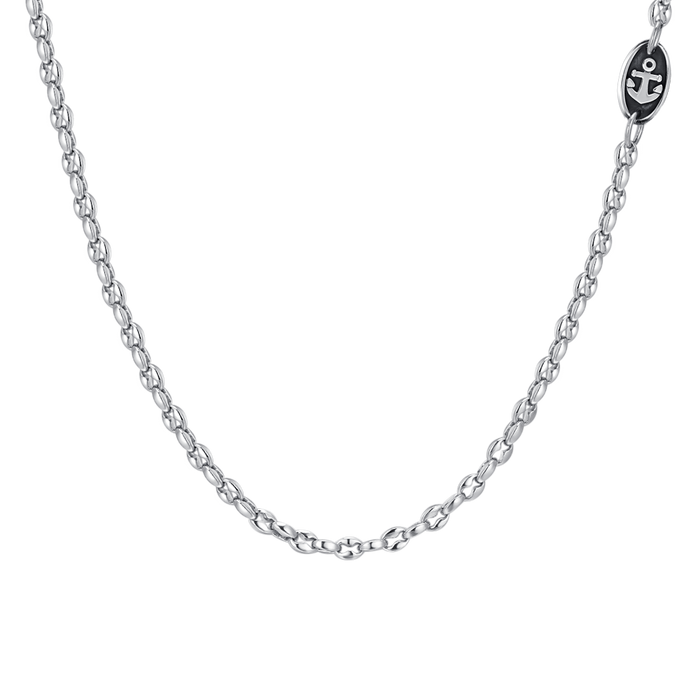 MEN'S STEEL NECKLACE WITH ANCHOR