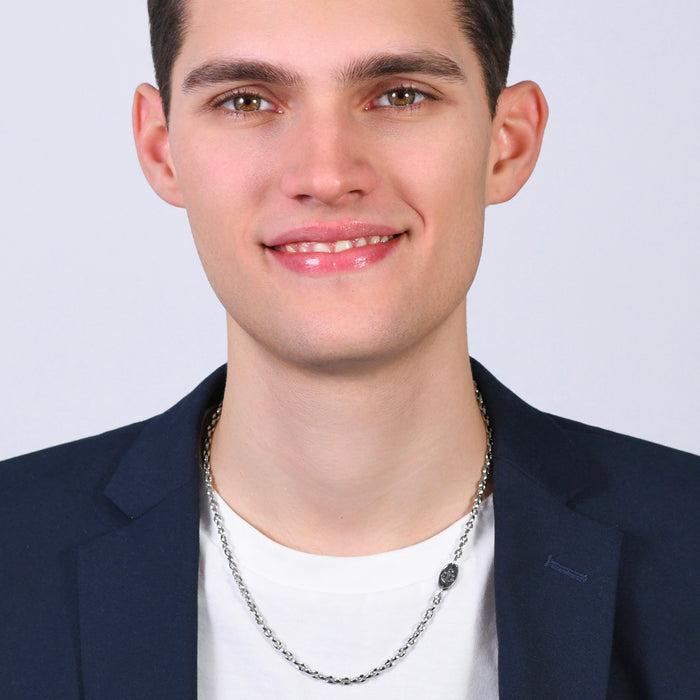 MEN'S STEEL NECKLACE WITH ANCHOR
