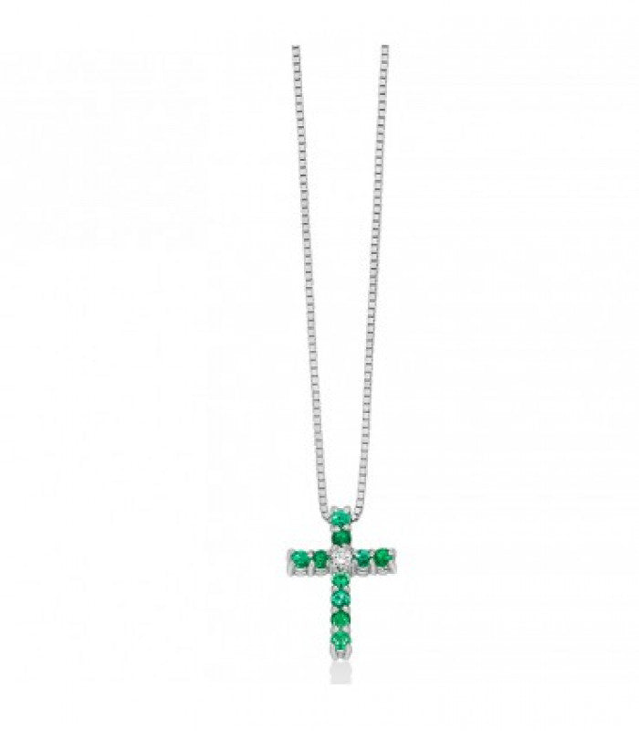 Collier ras du cou en croix
