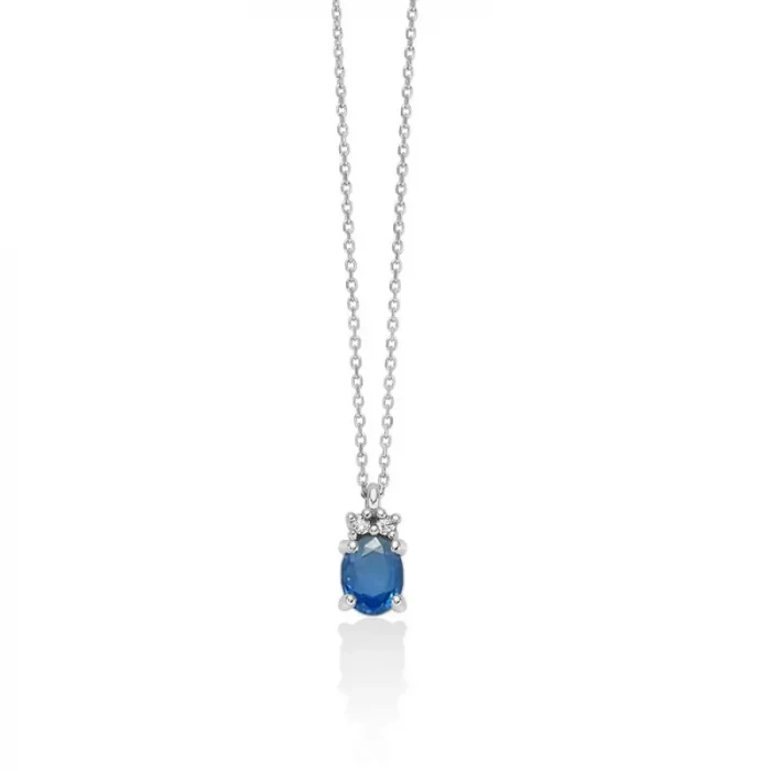 Collier ras du cou en saphir