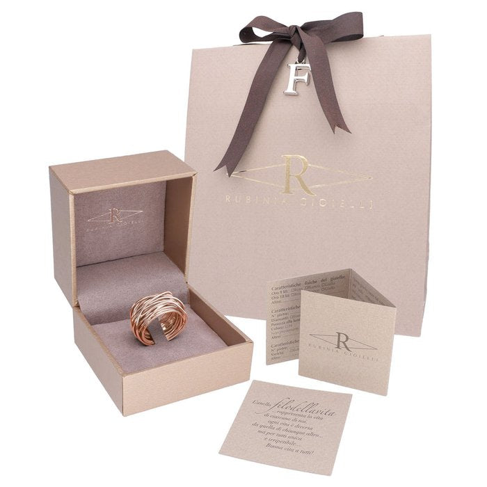 Filodellavita Classic, 22 strands in 9kt Rose Gold and 925 Silver