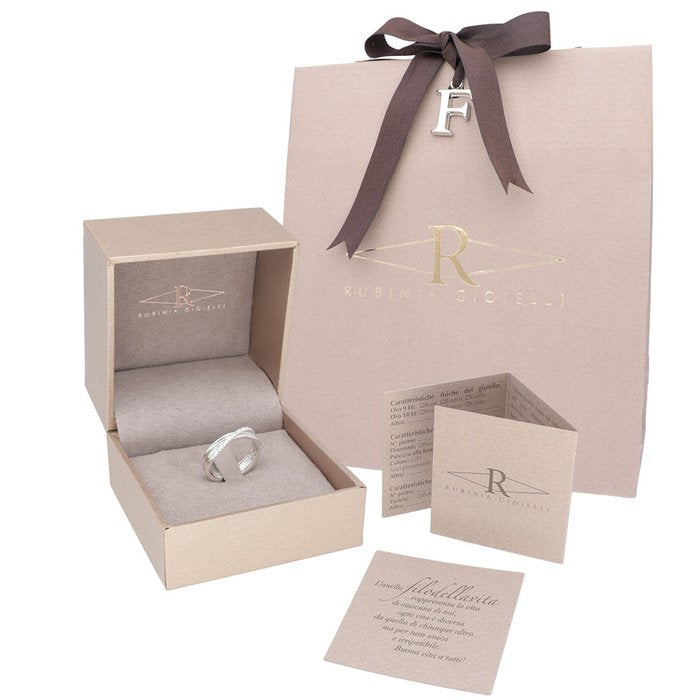 Filodellavita Classic 3 brins en argent 925 et 12 diamants blancs