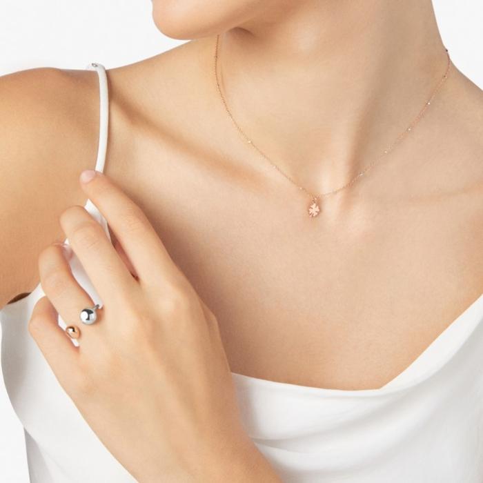 MINI FOUR-LEAF CLOVER NECKLACE