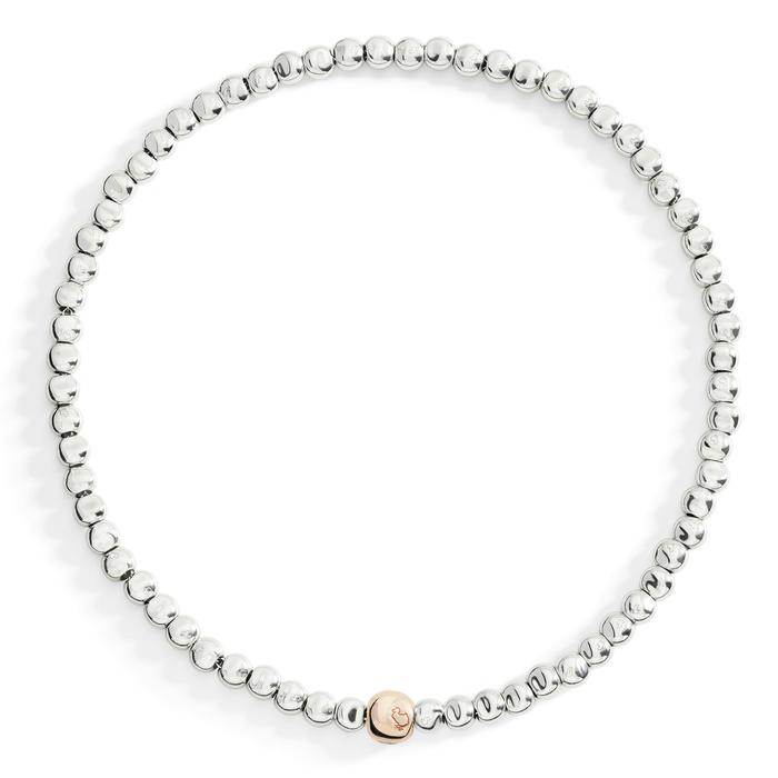 COLLANA PEPITA ARGENTO & ORO ROSA