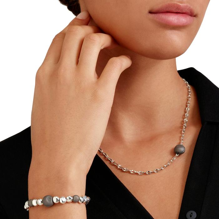 COLLANA PEPITA ARGENTO & TITANIO