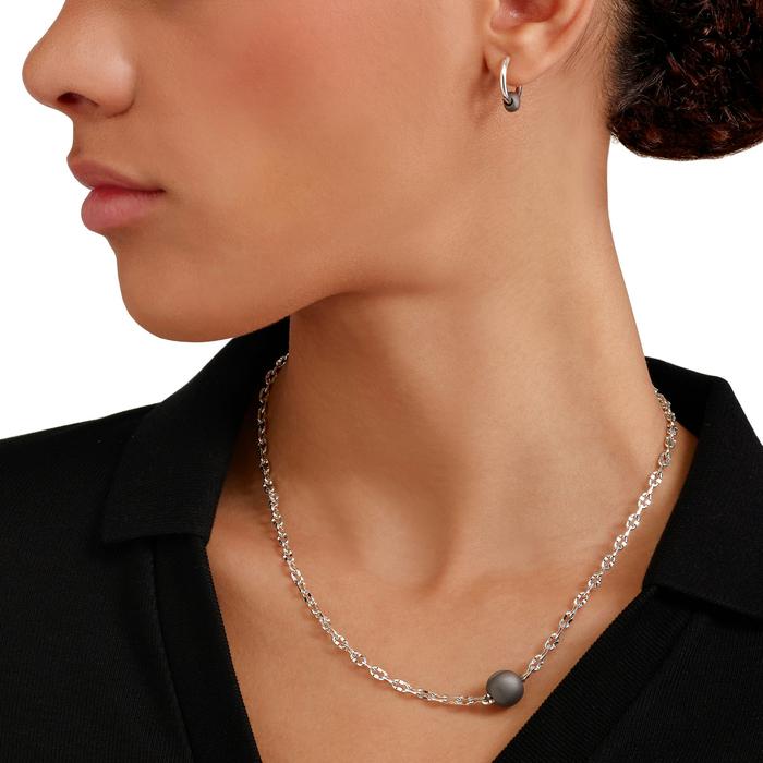 COLLANA PEPITA ARGENTO & TITANIO