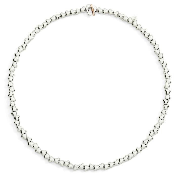 COLLANA CUORE CON COMPONENTI ARGENTO
