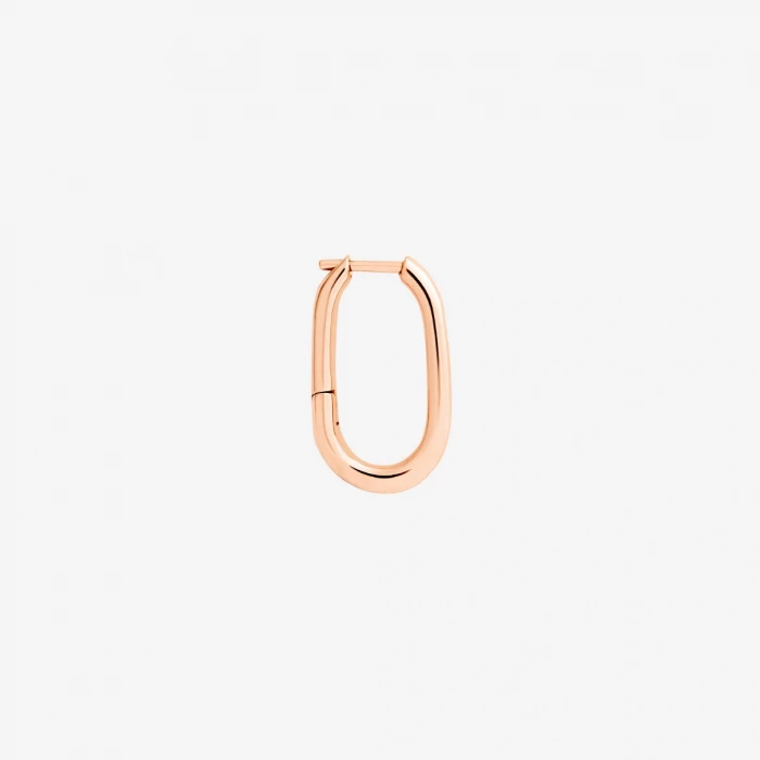 ESSENTIALS ROSE GOLD HOOP EARRING