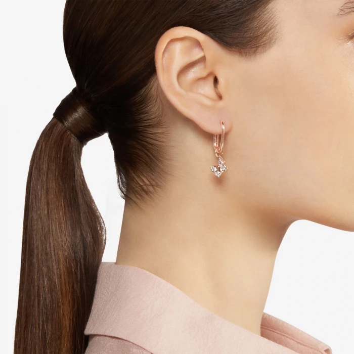 ESSENTIALS ROSE GOLD HOOP EARRING