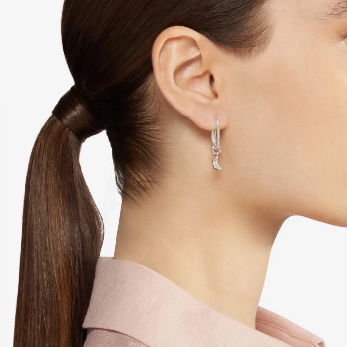ESSENTIALS SILVER HOOP EARRING