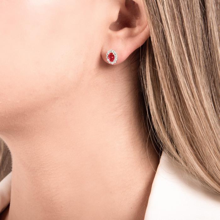 ORECCHINI RUBINO E BR