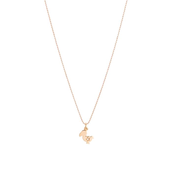 CIONDOLO DODO JUNIOR ORO ROSA & DIAMANTE