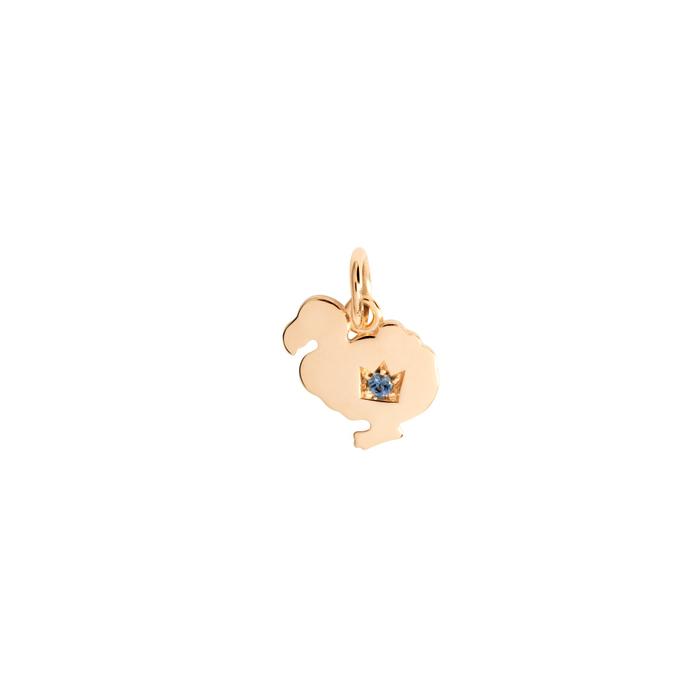 DODO PENDANT ROSE GOLD & SAPPHIRE