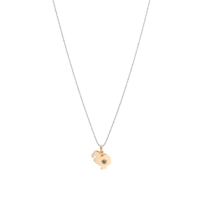 DODO PENDANT ROSE GOLD & SAPPHIRE