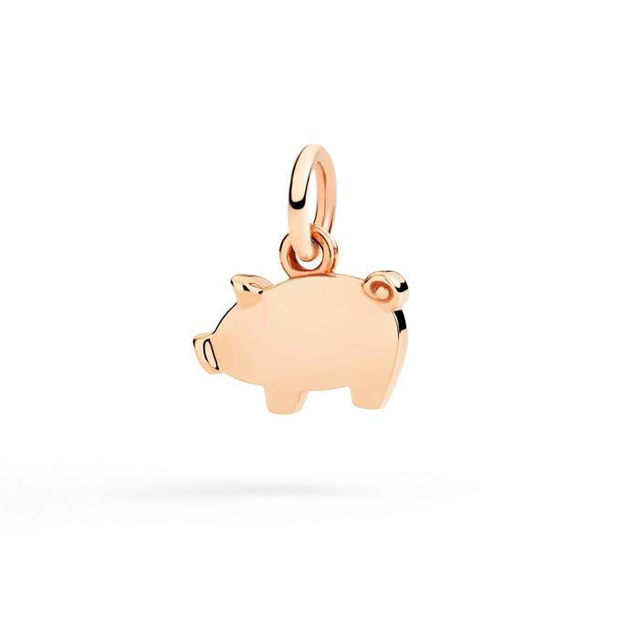 CIONDOLO MAIALINO ORO ROSA