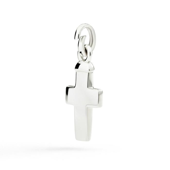 CIONDOLO MAXI CROCE ARGENTO