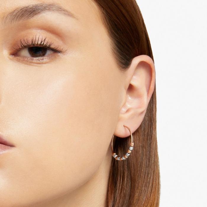 Mini grain hoop earrings