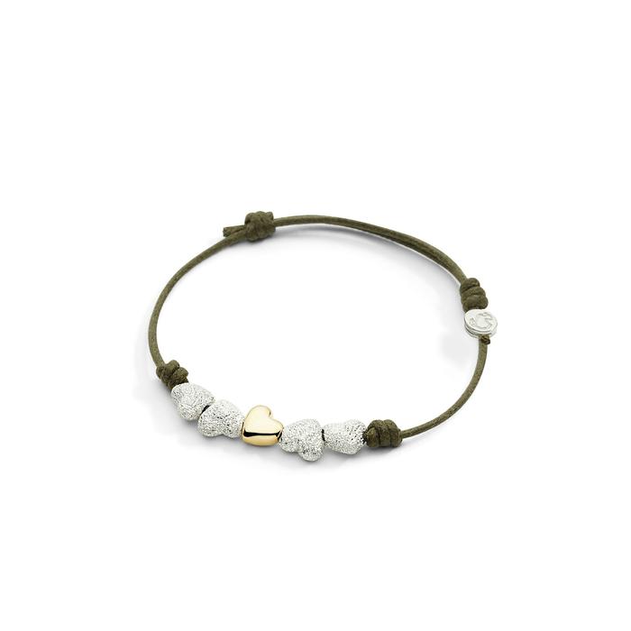 COMPONENTI CUORE ARGENTO DIAMANTATO