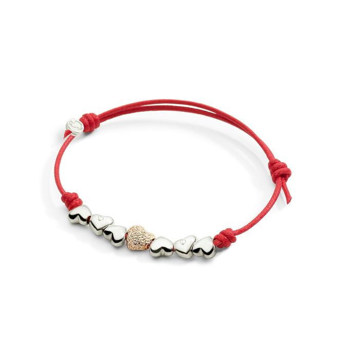 COMPONENTE CUORE ORO ROSA DIAMANTATO