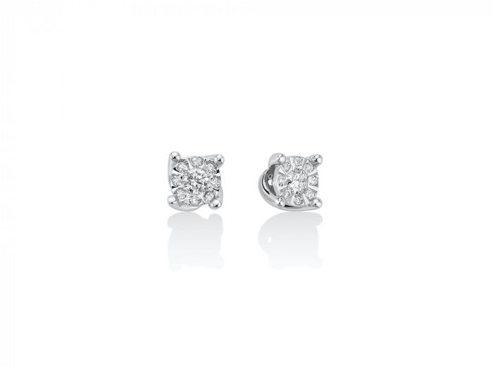 Orecchini punto luce pavè br