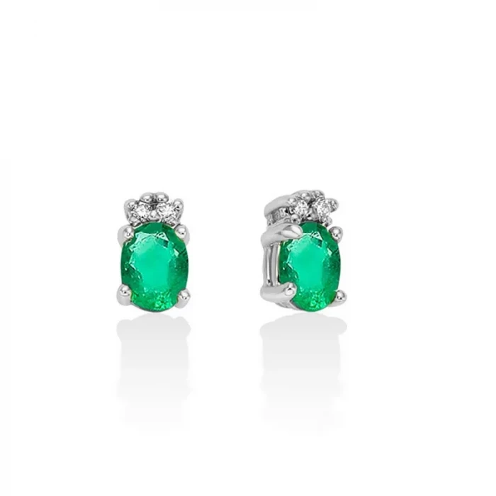 Boucles d'oreilles émeraude
