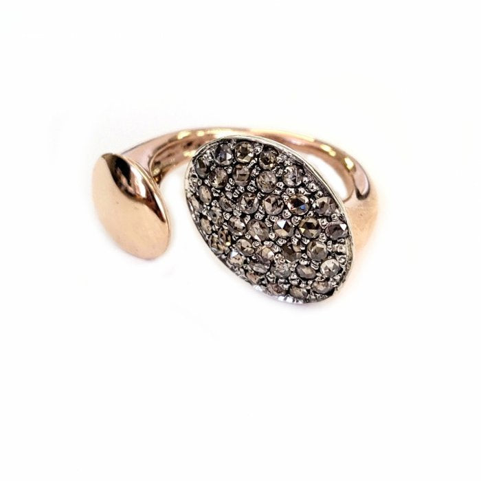 Anello 2 toppe ovali