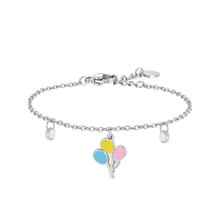 BRACELET EN ACIER POUR FILLE AVEC BALLONS