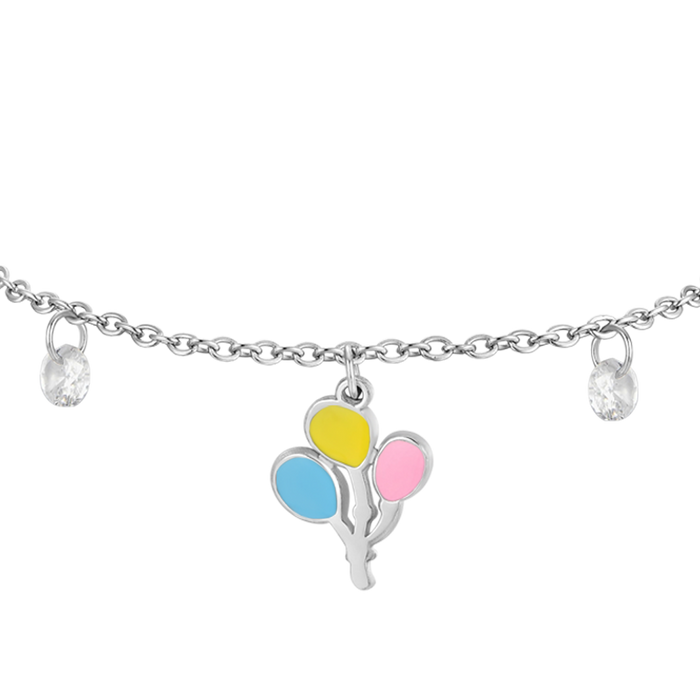 BRACELET EN ACIER POUR FILLE AVEC BALLONS
